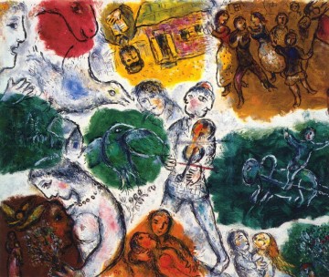 Composición contemporánea Marc Chagall Pinturas al óleo